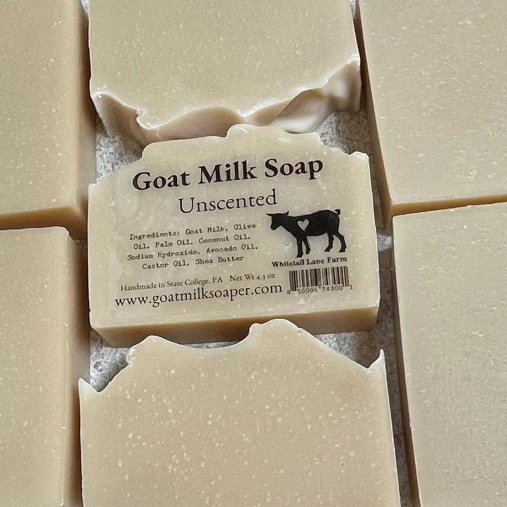 All Natural Goat Milk Soap Unscented from Whitetail Lane Farm Goat Milk Soap