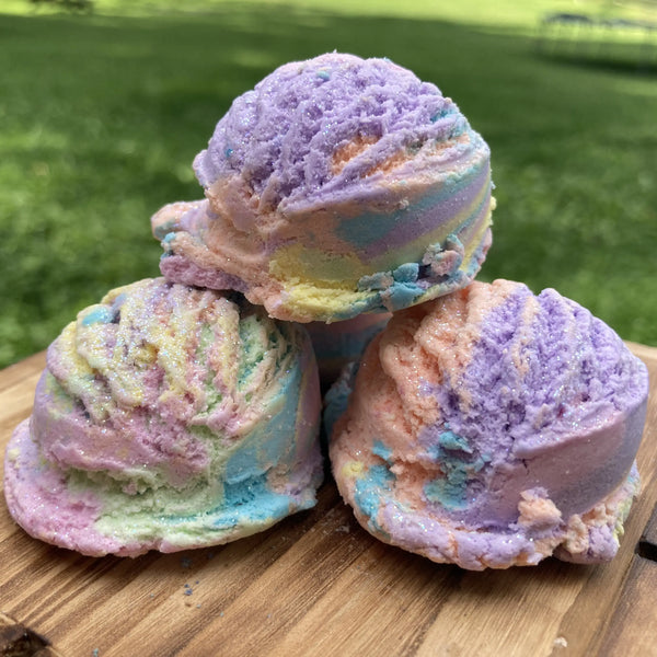 Bubble Bars - Bubble Scoops - Solid Bubble Bath RAINBOW SHERBET