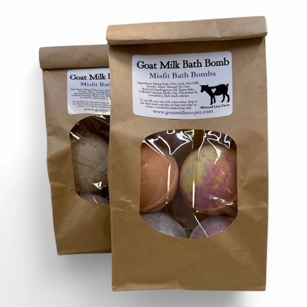 Goat Milk Bath Bomb - Bag of Misfits from Whitetail Lane Farm Goat Milk Soap