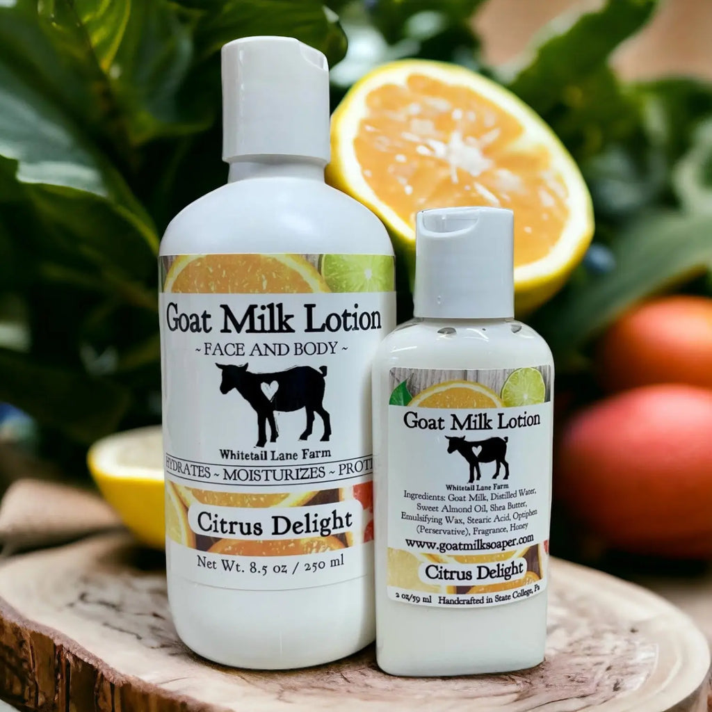 Goat Milk Lotion Citrus Delight from Whitetail Lane Farm Goat Milk Soap