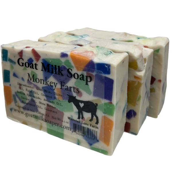 Monkey Farts Goats Milk Soap from Whitetail Lane Farm Goat Milk Soap