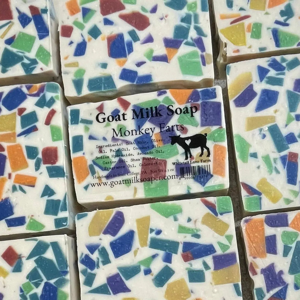 Monkey Farts Goats Milk Soap from Whitetail Lane Farm Goat Milk Soap