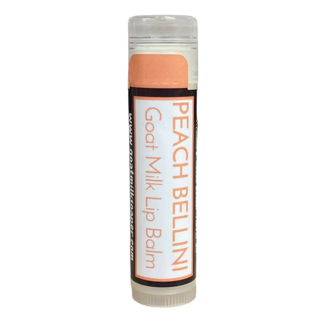 Peach Bellini Goat Milk Lip Balm from Whitetail Lane Farm Goat Milk Soap