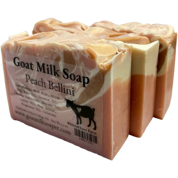 Peach Bellini Goat Milk Soap from Whitetail Lane Farm Goat Milk Soap