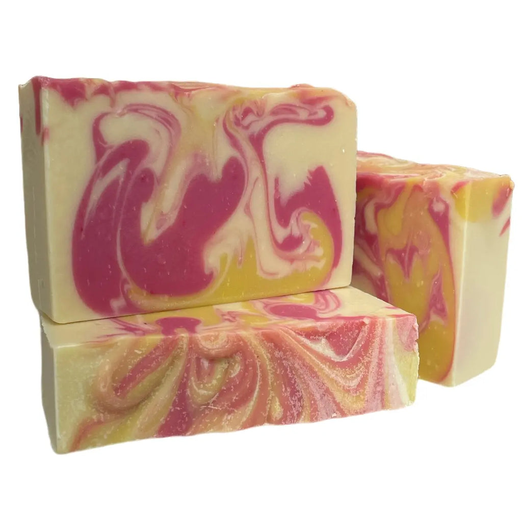 Raspberry Lemonade Goat Milk Soap from Whitetail Lane Farm Goat Milk Soap