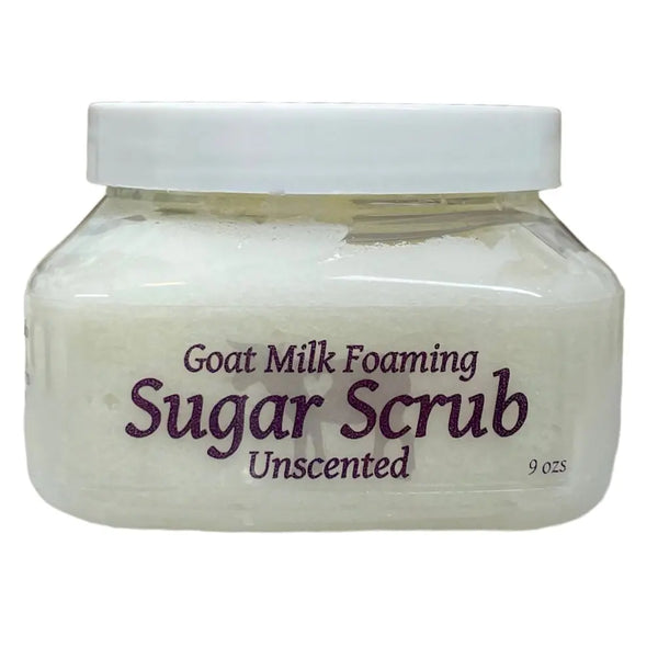 Unscented Goat Milk Sugar Scrub from Whitetail Lane Farm Goat Milk Soap
