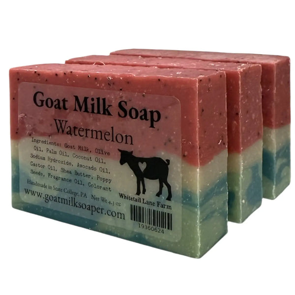 Watermelon Goats Milk Soap from Whitetail Lane Farm Goat Milk Soap