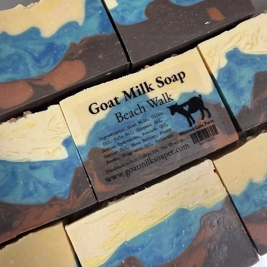 Beach Walk Goat Milk Soap from Whitetail Lane Farm Goat Milk Soap