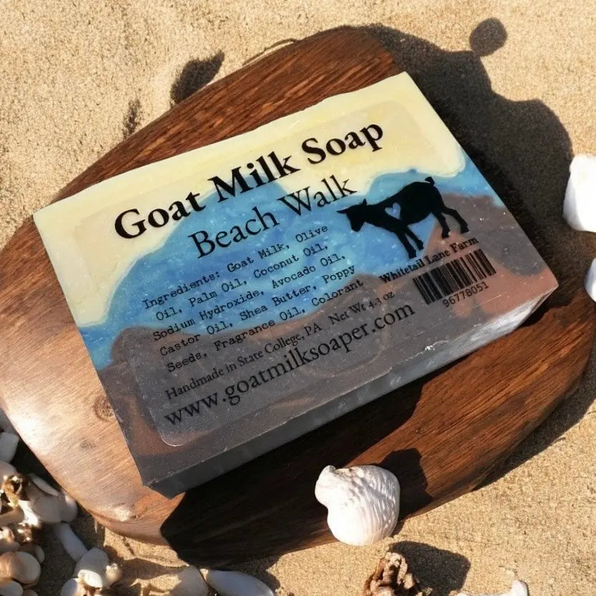 Beach Walk Goat Milk Soap from Whitetail Lane Farm Goat Milk Soap