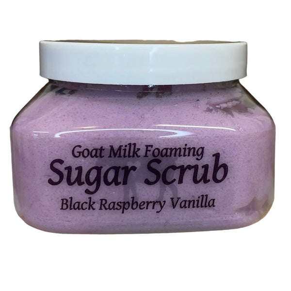 Black Raspberry Vanilla Goat Milk Sugar Scrub from Whitetail Lane Farm Goat Milk Soap