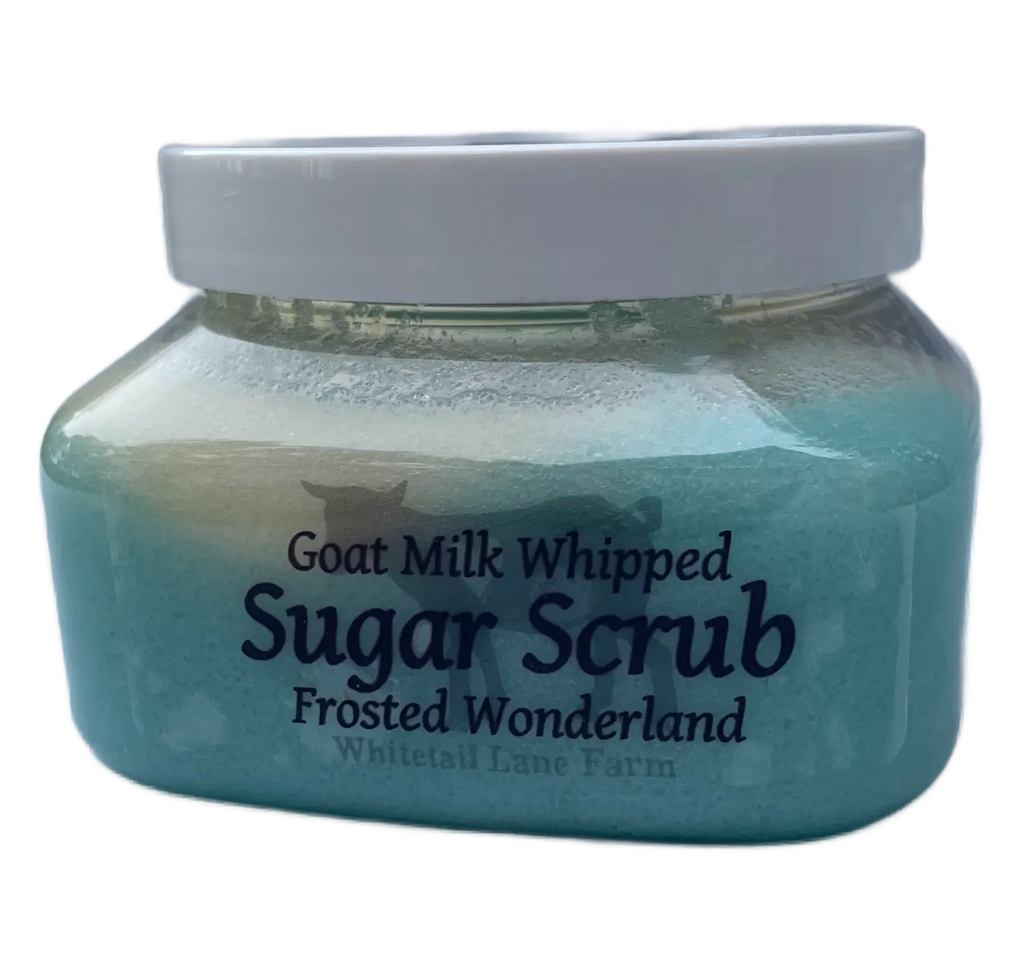 Frosted Wonderland Goat Milk Sugar Scrub from Whitetail Lane Farm Goat Milk Soap