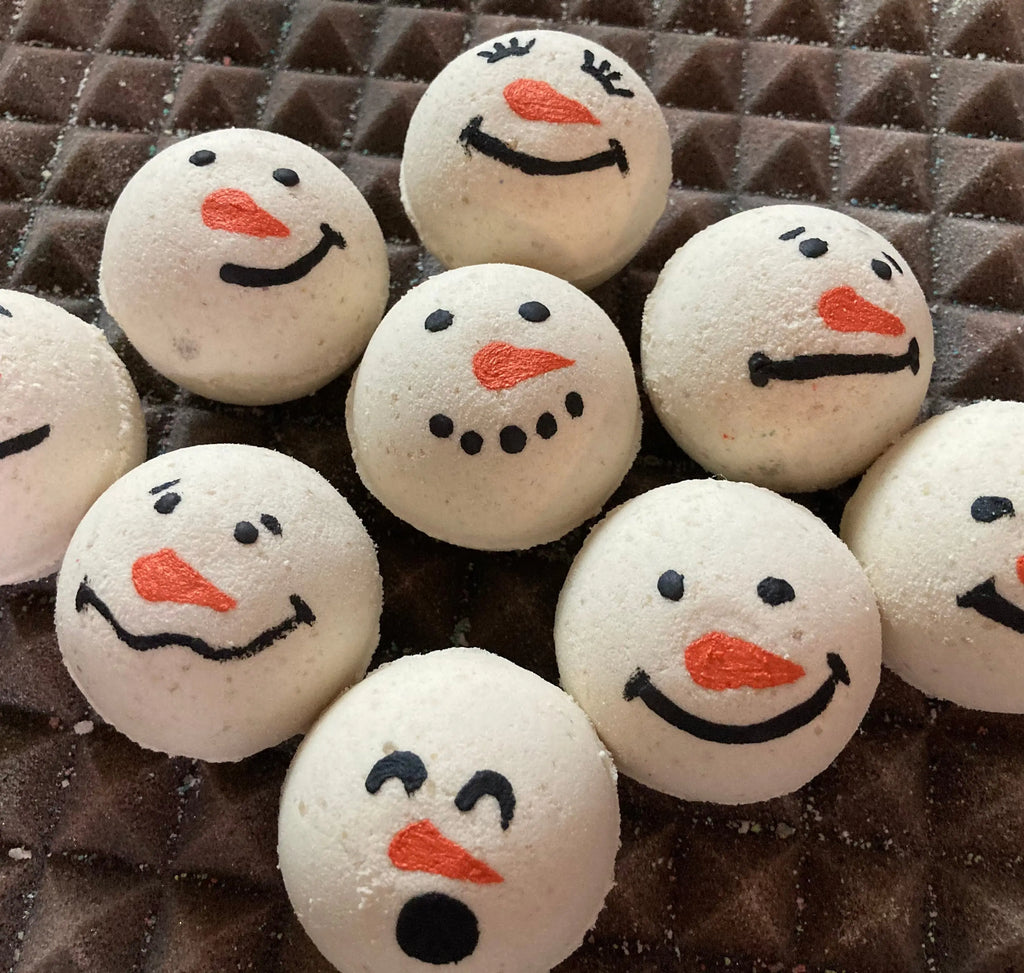 Bath Bomb - Goat Milk Bath Bomb - SNOWMAN