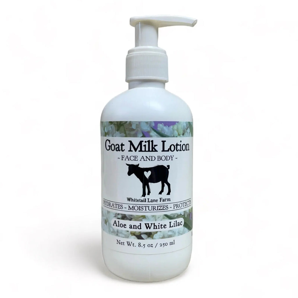 Goat Milk Lotion - Aloe and White Lilac from Whitetail Lane Farm Goat Milk Soap