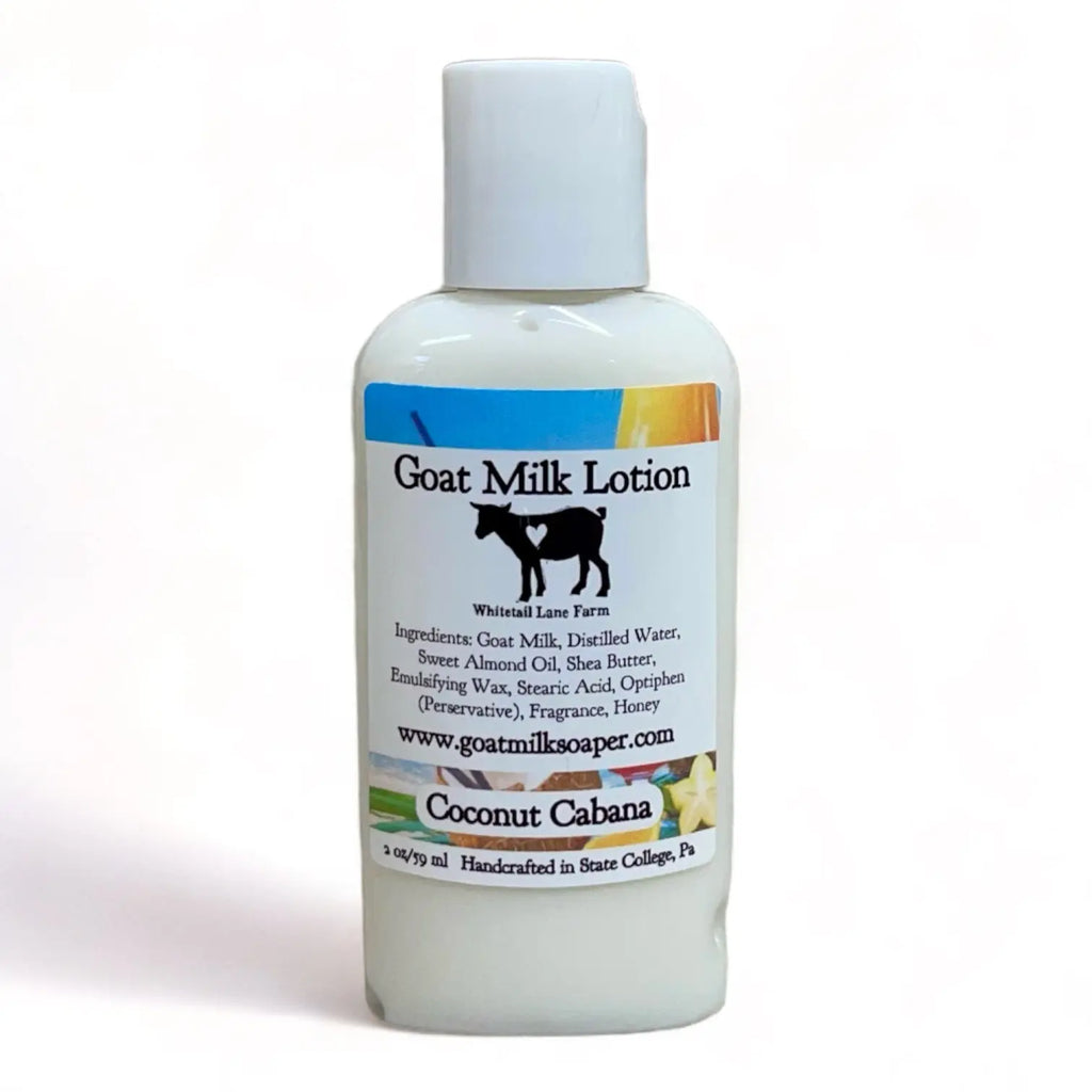 Goat Milk Lotion - Coconut Cabana from Whitetail Lane Farm Goat Milk Soap