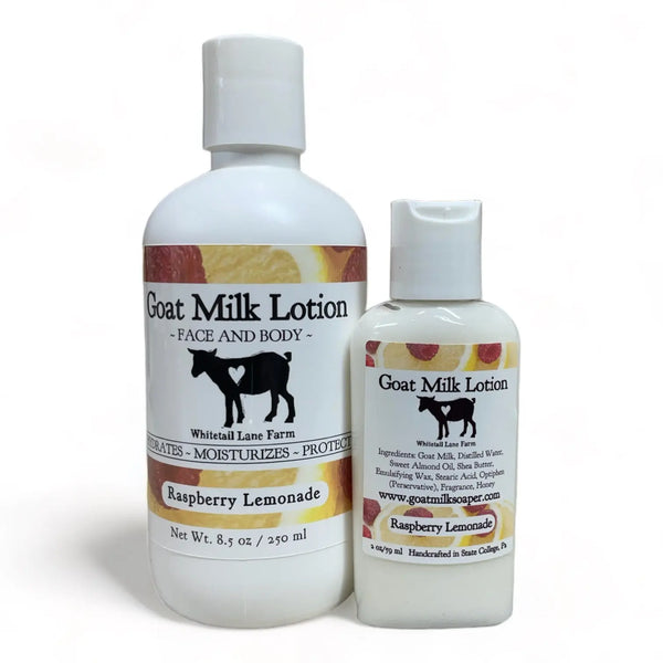 Goat Milk Lotion - Raspberry Lemonade from Whitetail Lane Farm Goat Milk Soap