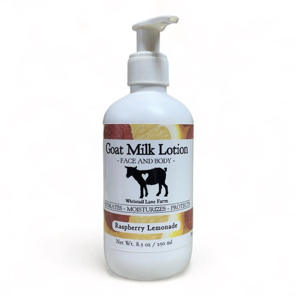 Goat Milk Lotion - Raspberry Lemonade from Whitetail Lane Farm Goat Milk Soap