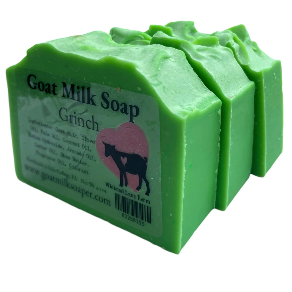 Grinch Goat Milk Soap from Whitetail Lane Farm Goat Milk Soap