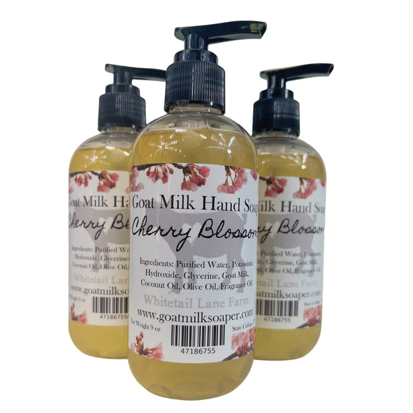 Liquid Soap - Liquid Goat Milk Hand Soap Cherry Blossom