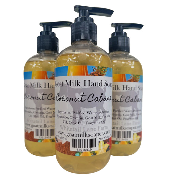 Liquid Soap - Liquid Goat Milk Hand Soap Coconut Cabana