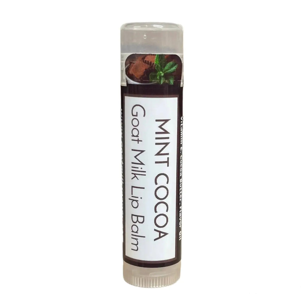Mint Cocoa Goat Milk Lip Balm from Whitetail Lane Farm Goat Milk Soap