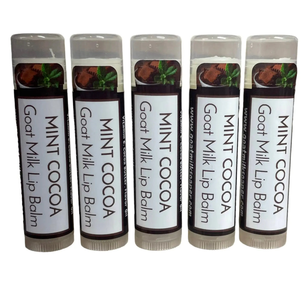 Mint Cocoa Goat Milk Lip Balm from Whitetail Lane Farm Goat Milk Soap