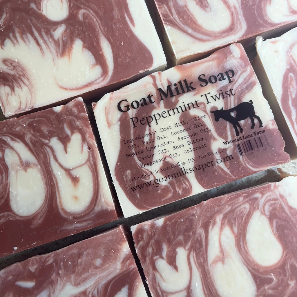 Peppermint Twist Goat Milk Soap from Whitetail Lane Farm Goat Milk Soap