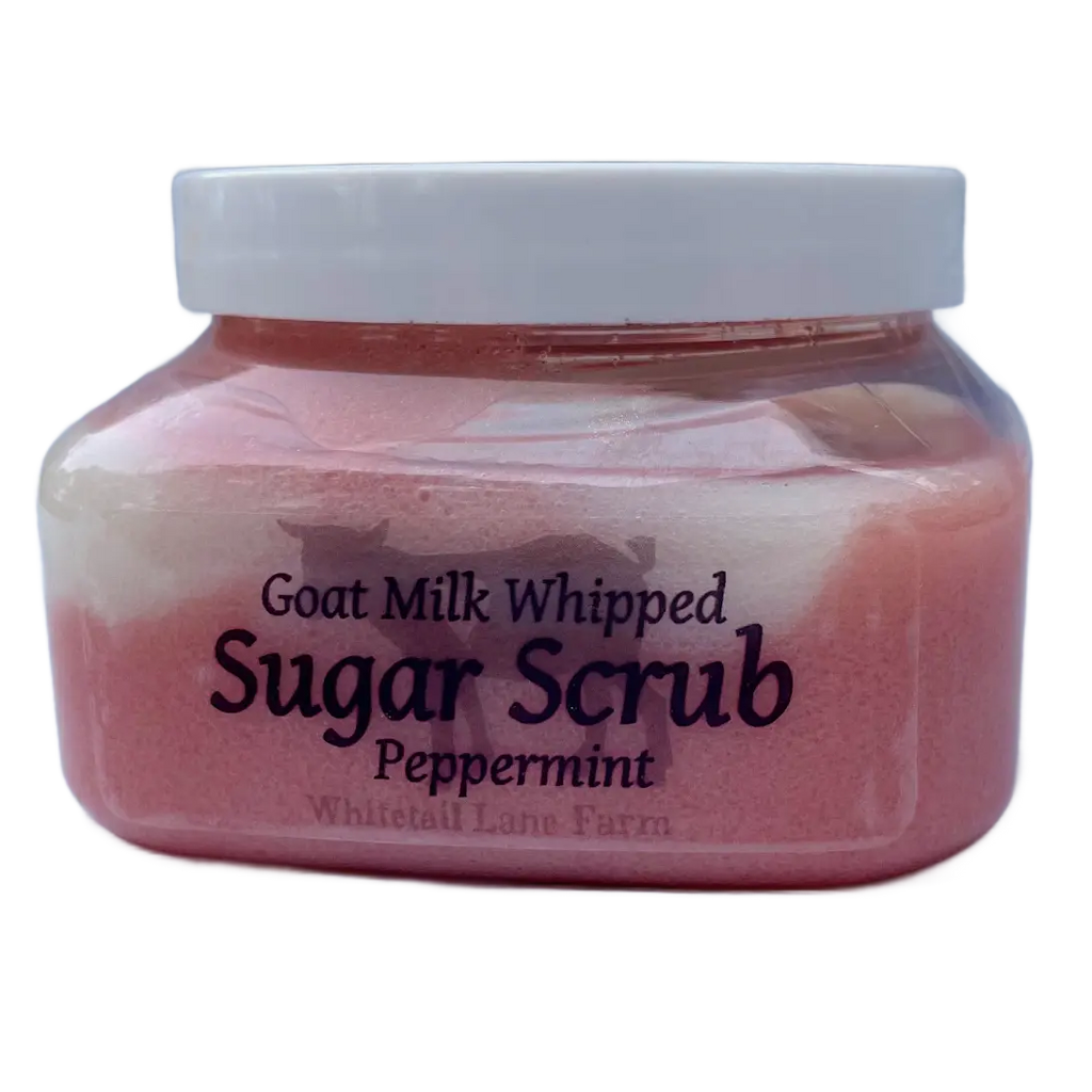 Peppermint Twist Goat Milk Sugar Scrub from Whitetail Lane Farm Goat Milk Soap
