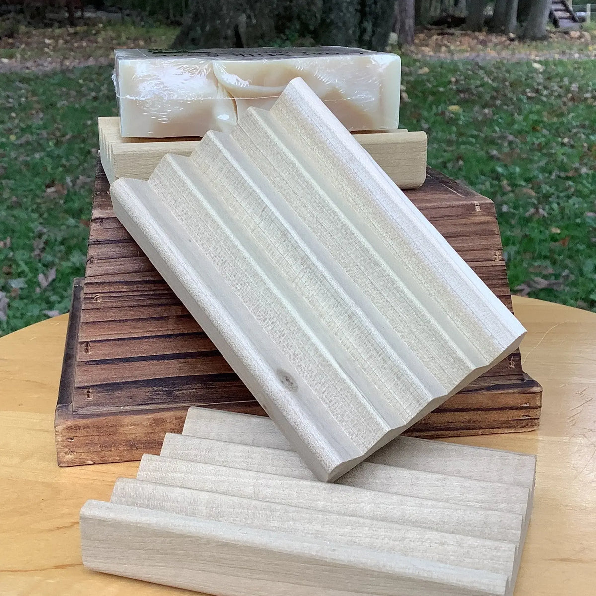 Poplar Boardwalk Soap Dish Whitetail Lane Farm Goat Milk Soap