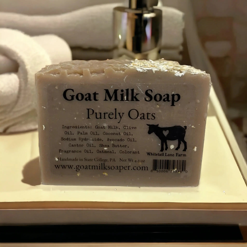 Purely Oats Goat Milk Soap from Whitetail Lane Farm Goat Milk Soap