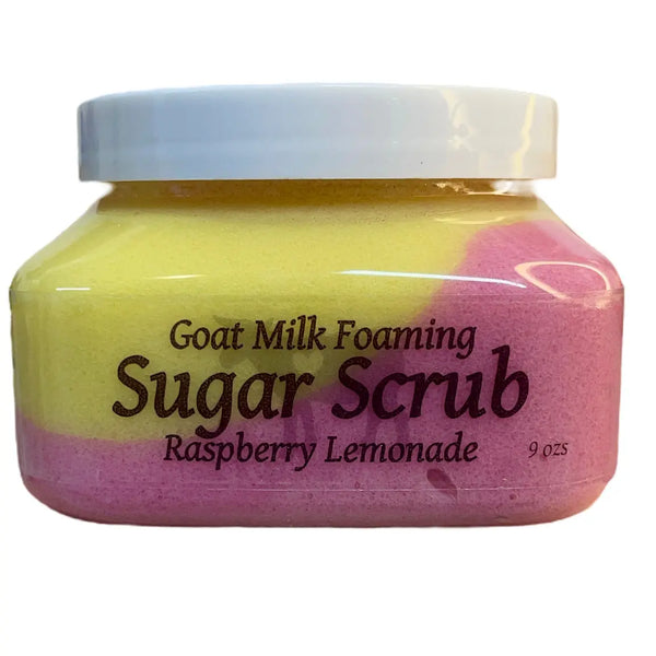 Raspberry Lemonade Goat Milk Sugar Scrub from Whitetail Lane Farm Goat Milk Soap
