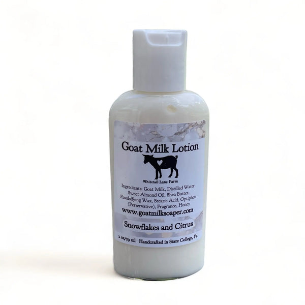 Snowflakes and Citrus Goat Milk Lotion from Whitetail Lane Farm Goat Milk Soap