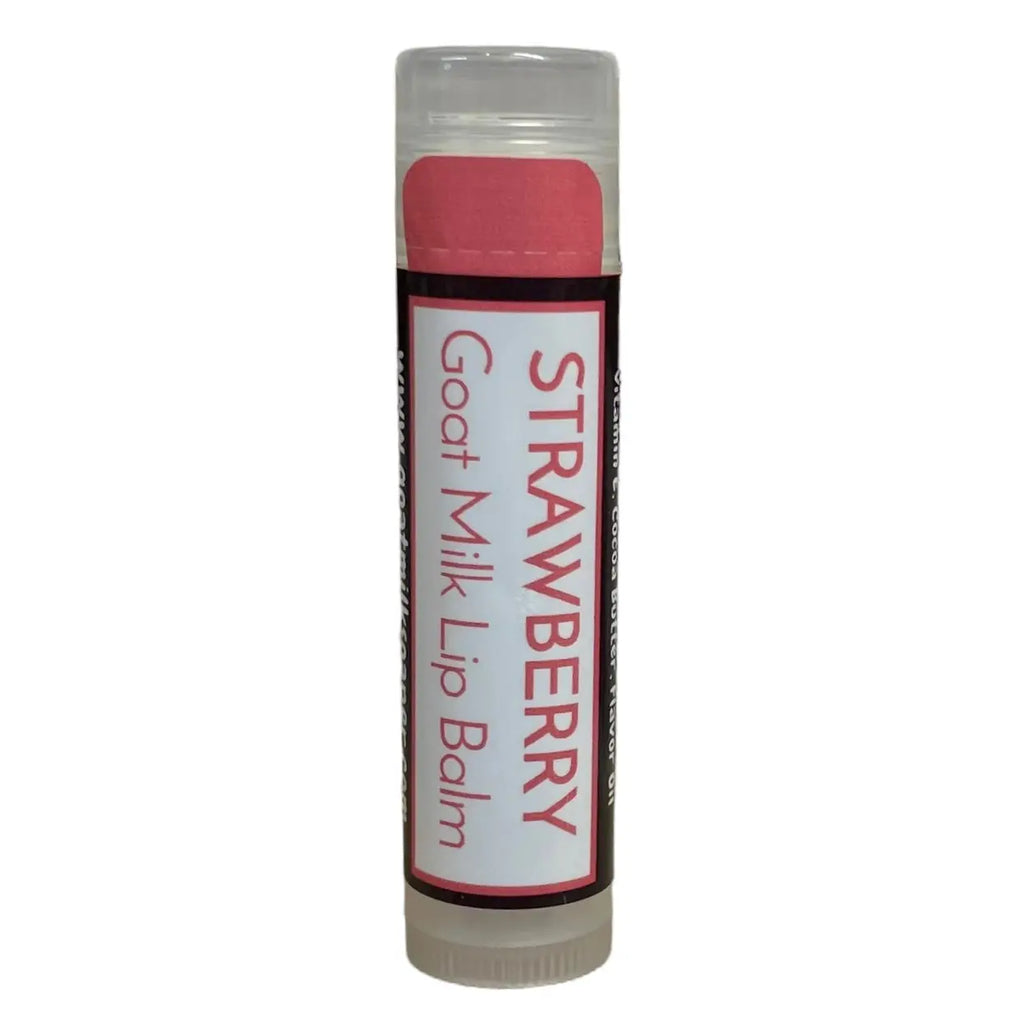 Strawberry Goat Milk Lip Balm from Whitetail Lane Farm Goat Milk Soap