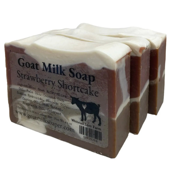 Strawberry Shortcake Goat Milk Soap from Whitetail Lane Farm Goat Milk Soap