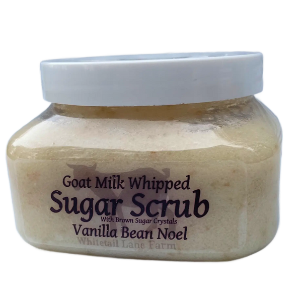 Vanilla Bean Goat Milk Sugar Scrub from Whitetail Lane Farm Goat Milk Soap