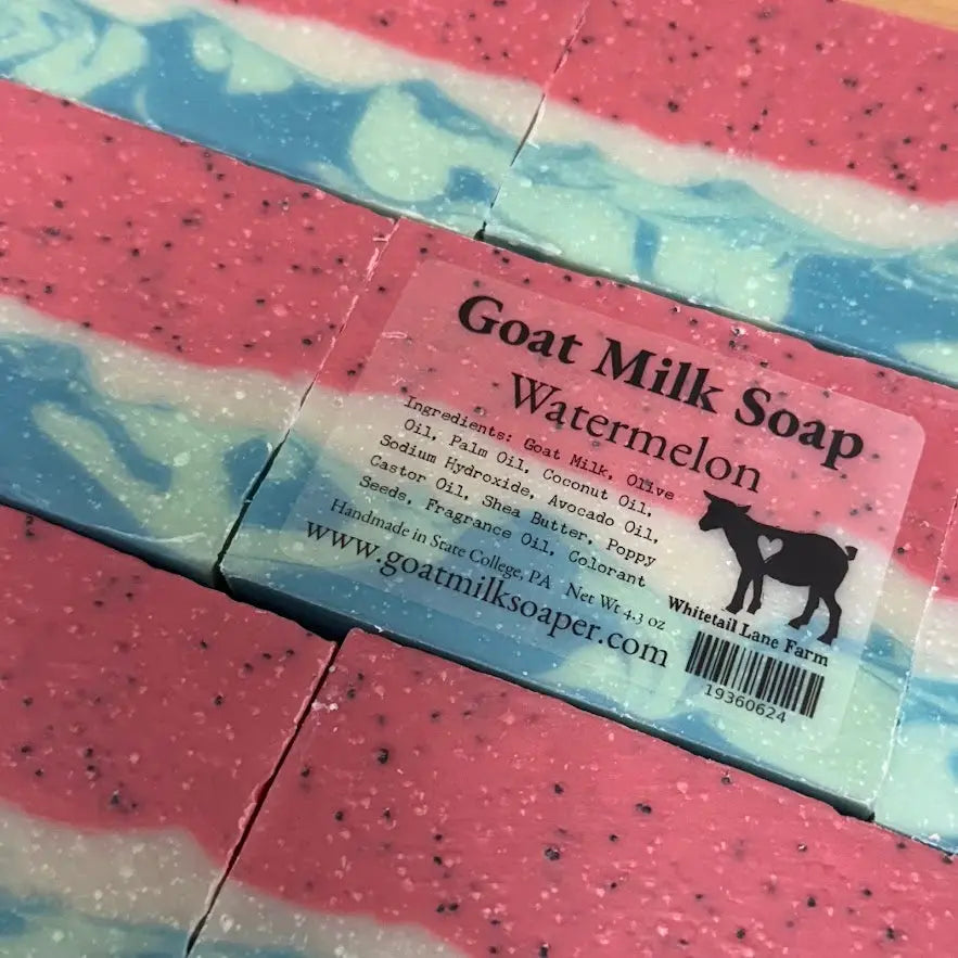 Watermelon Goats Milk Soap from Whitetail Lane Farm Goat Milk Soap